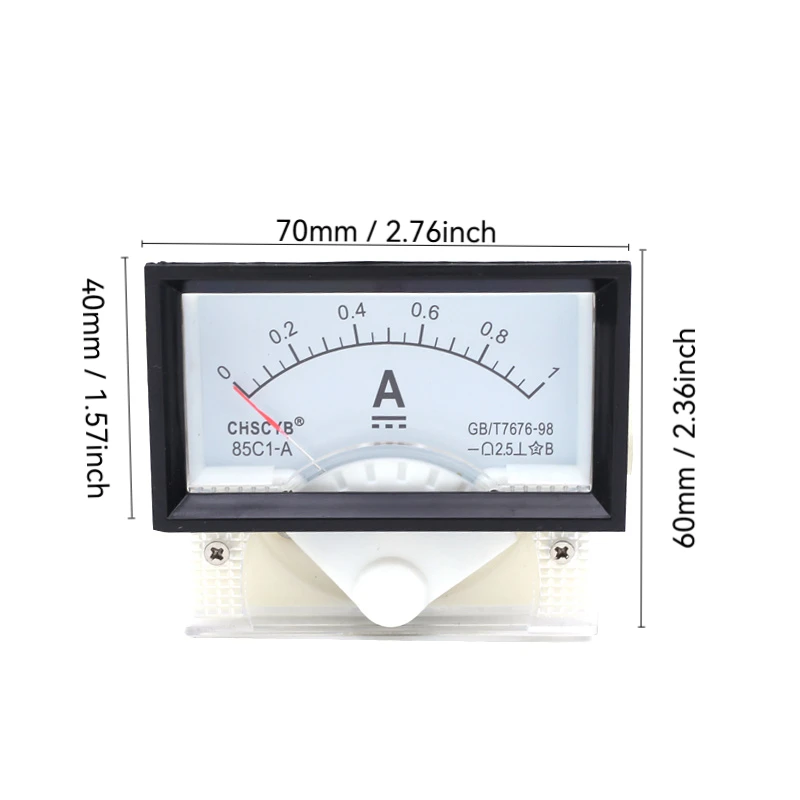 Enhanced Product Title: Precision DC Ammeter - Multi-Range Current Measurement Tester