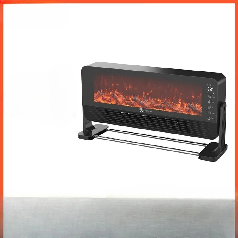 เตาผิงไฟฟ้าติดผนังลายภูเขาเปลวไฟจำลอง, เครื่องทำความร้อนตั้งโต๊ะขนาดเล็กพร้อมฟังก์ชันทำความร้อน เตาผิง 21-30 ㎡ 1