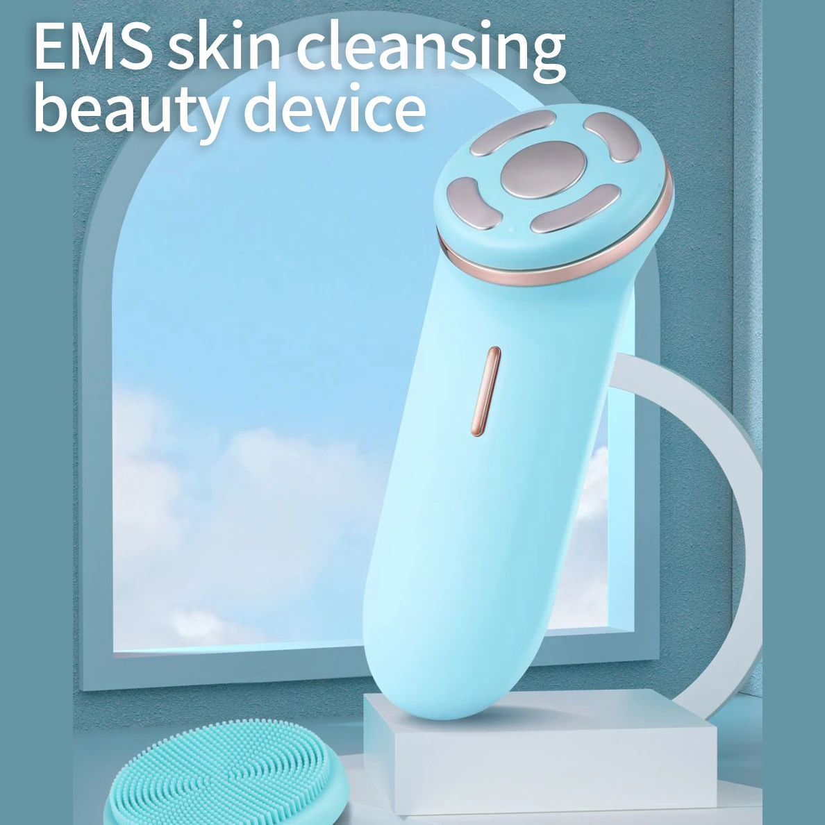

Low Ems Microcurrent Facial Massager Beauty Instrument Face Lift Firm Skin Machine Roller Facial Wrinkle Remover Beauty Device