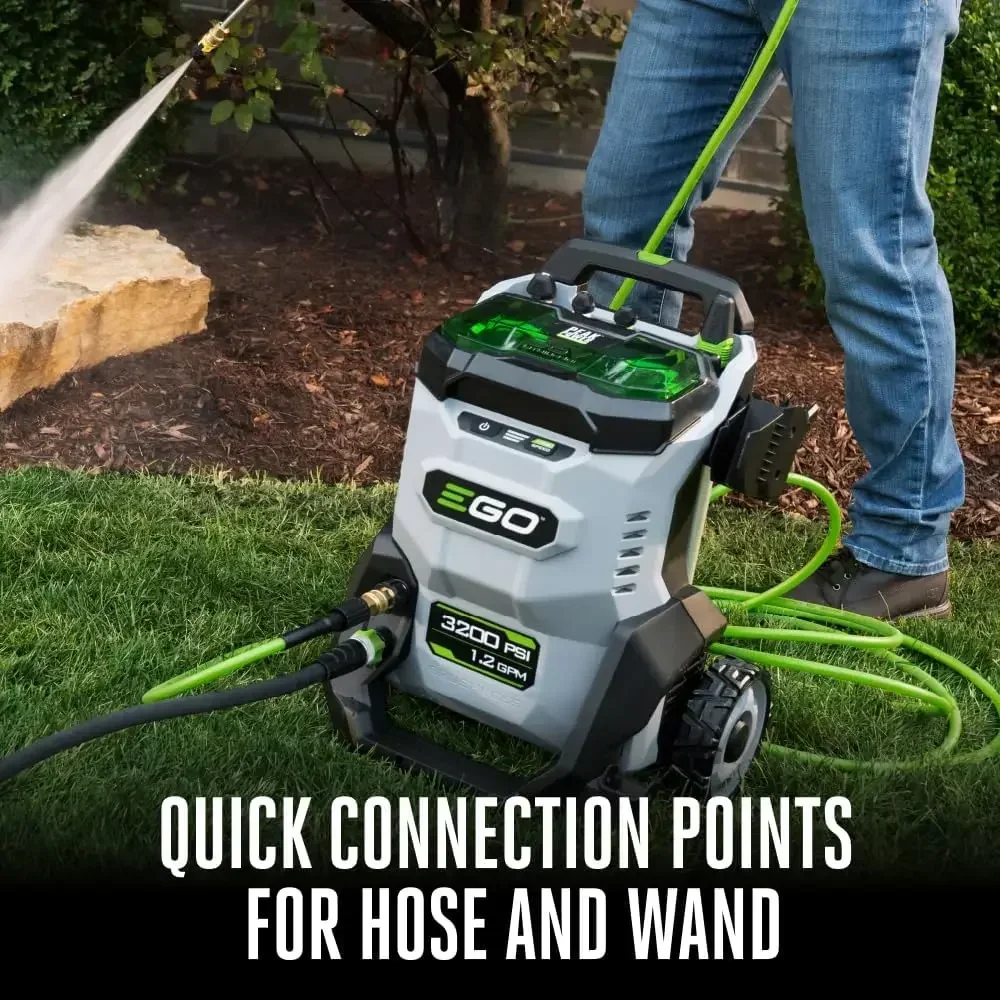 HPW3204-2 3200 PSI 56-Volt Lithium-ion Cordless Pressure Washer 2 6.0Ah Batteries 320W Charger Included