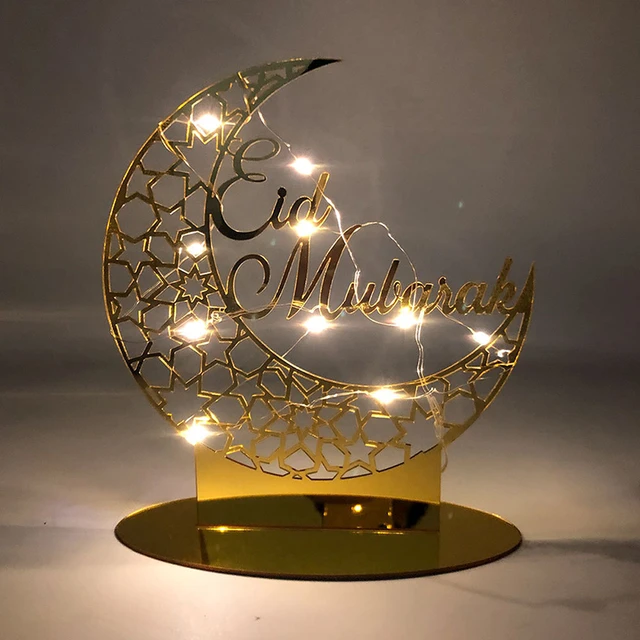 Home Decor Eid Acrylic Home Ornament, Mubarak Décoration Ramadan