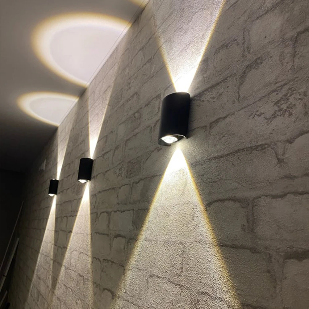 LED 벽 램프, 야외 방수 정원 조명, 조절식 스콘스 침실 침대 옆 복도 벽 램프, IP65