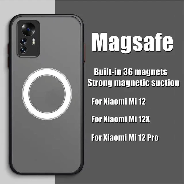 Comprar Para Magsafe Funda de cuero magnética para teléfono Xiaomi 13 Pro,  funda Magsafing de carga inalámbrica para Mi 13 Lite 12 Ultra 13 Pro 5G,  funda a prueba de golpes para