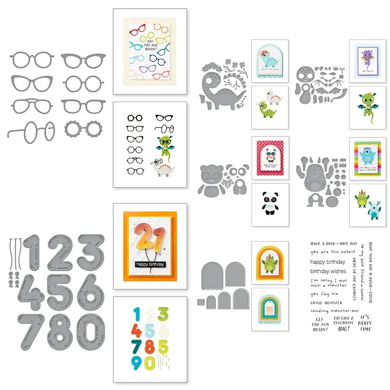 

Spectacular Animals New Metal Cutting Dies Stamps Stencils Scrapbooking Photo Album Decorative Embossing DIY Paper Cards