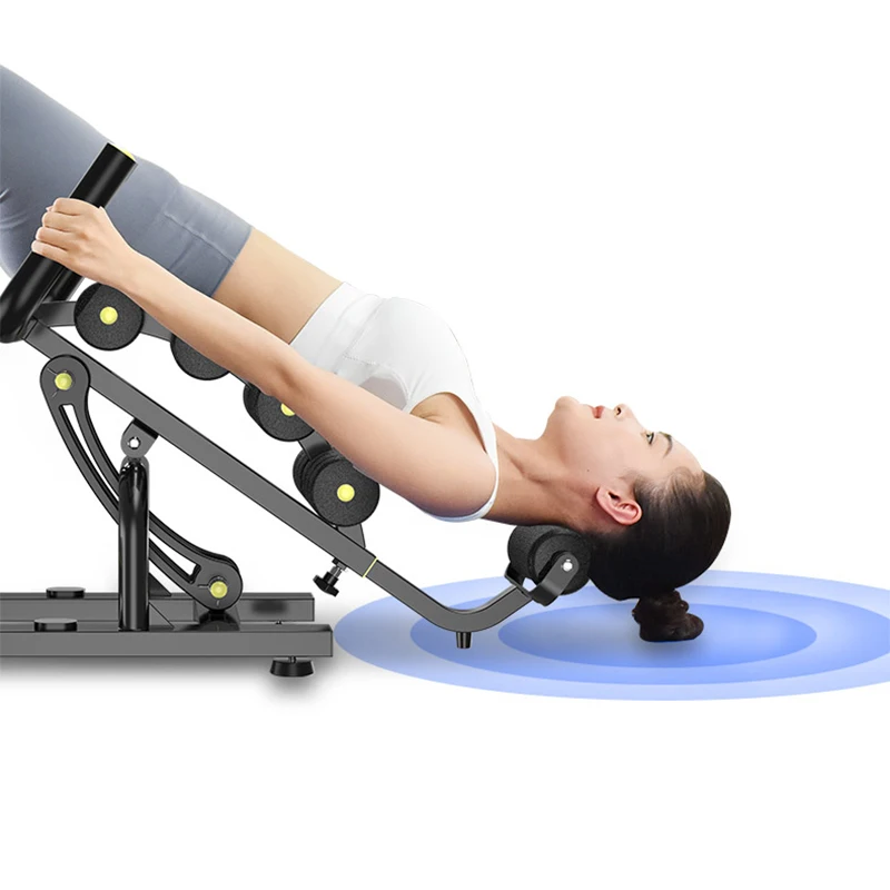 Inverted bench lumbar relief device lumbar traction and relaxation handstand stretcher disc spine correction