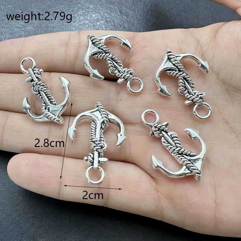Jewelry Making Nautical Charms Bulk 10pcs Handmade Metal Jewelry
