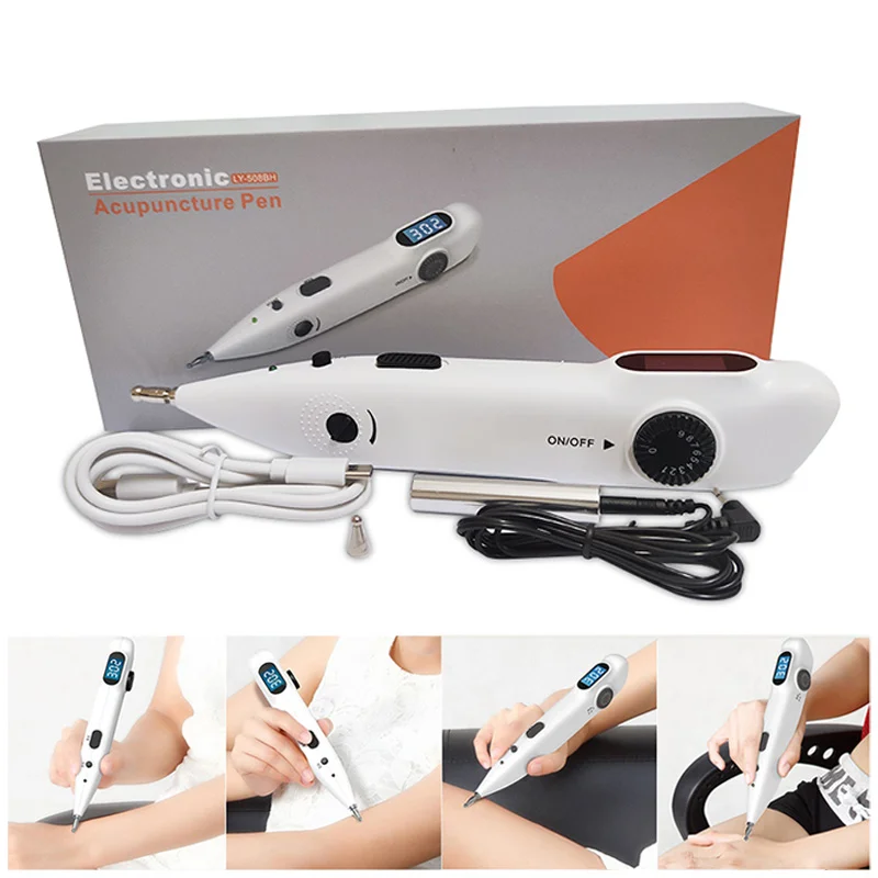 Penna Per Agopuntura Elettronica Tens Rilevatore Di Puntatore Laser Display Digitale Terapia Laser Heal Massage Stimolatore Muscolare Per Punti Di Ago