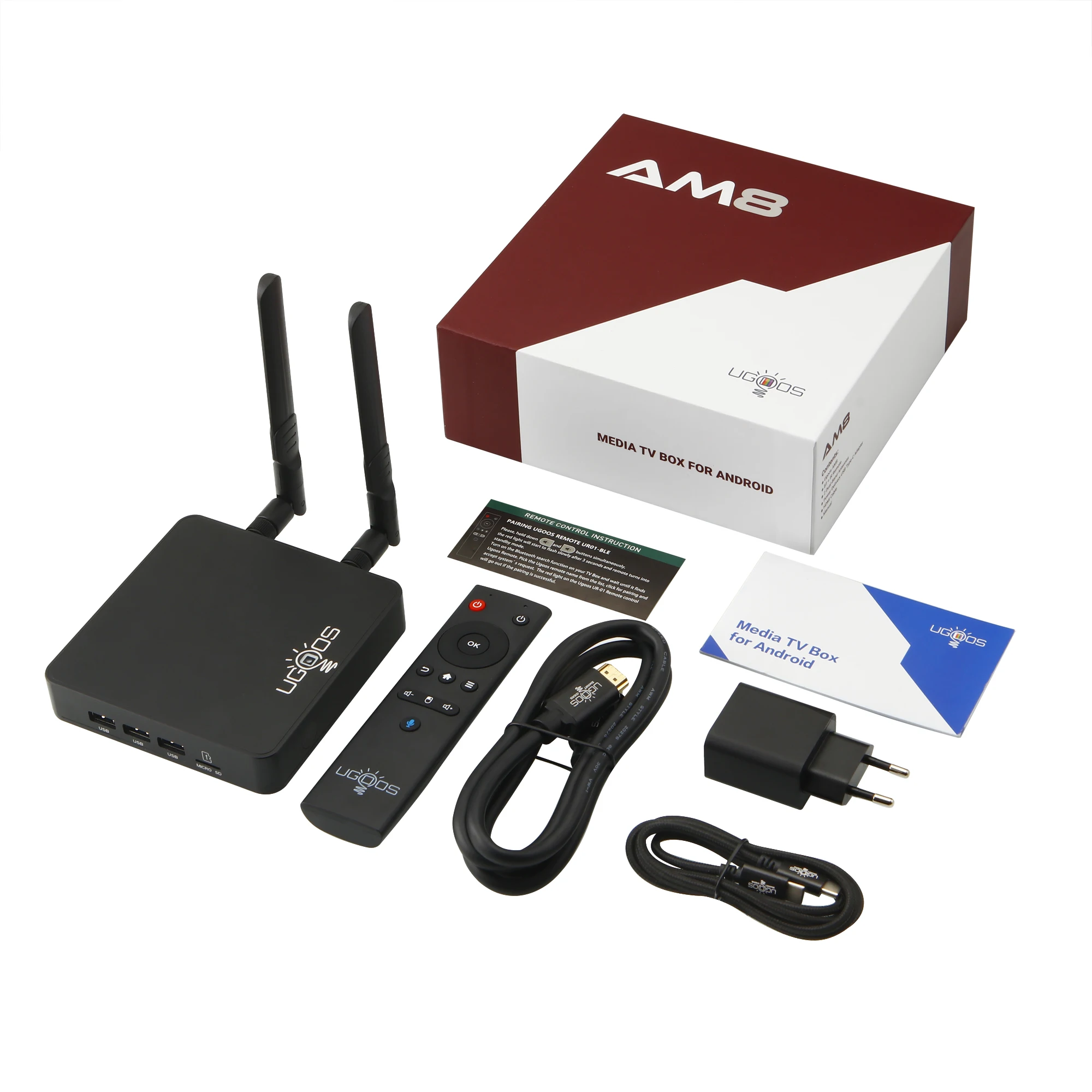 

ТВ-приставка Ugoos AM8 PRO, Android 11, DDR4, 1000 Мбит/с