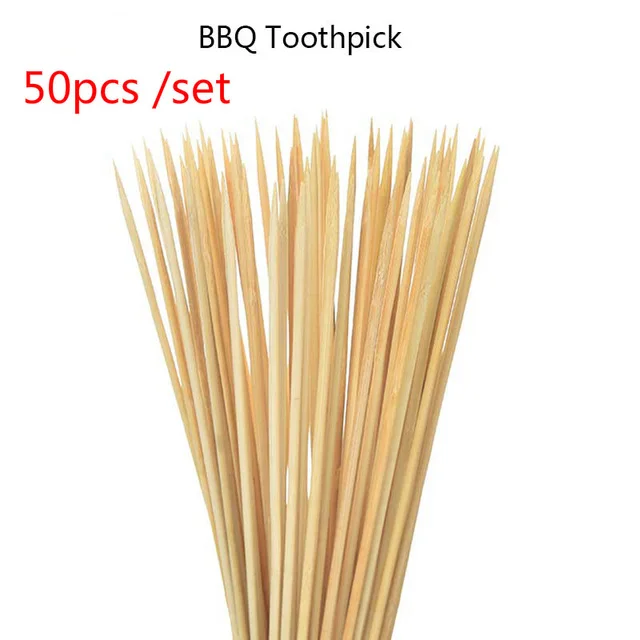 Premium Disposable Bamboo BBQ Skewers - Pack of 30/50 for Grilling, Barbecue, and Outdoor Cooking