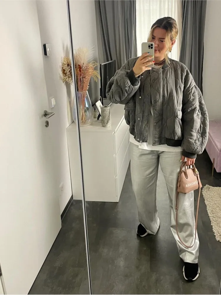 Рисунок 5 - Осенне-зимняя модная женская теплая куртка на молнии