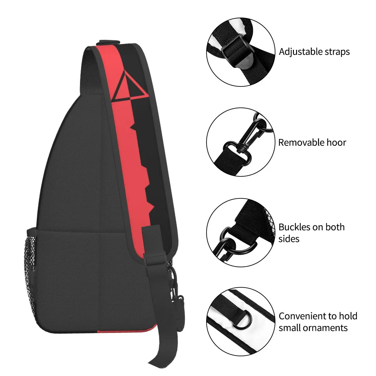 Sling Geometry Triangle Circle Chest Bags Crossbody Shoulder Backpack Outdoor Sports Daypacks Fashion Bag 5