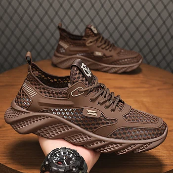 Summer Men Casual Shoes Fashion Lightweight Mens Running Walking Sneakers Mesh Breathable Male Jogging Sports Shoes 1