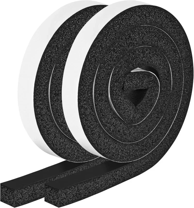 Self-Adhesive Foam Window and Door Sealing Strip Tape Weather Stripping Resilience Soundproof Windproof Insulation 32M
