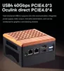 Topton Oculink Mini PC Gamer AMD Ryzen 7 7840HS ES 3*PCIe4.0x4 32G DDR5 6400MHz 2*2.5G LAN USB4 NAS Computer Windows 11 WiFi6 3