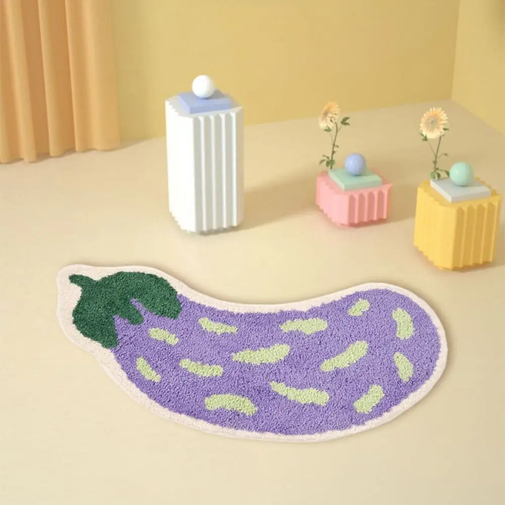 Luxury Soft Fruit Bath Mats Thicken Non-slip Banana Floor Carpets Water Absorption Fruit Doormat Kitchen