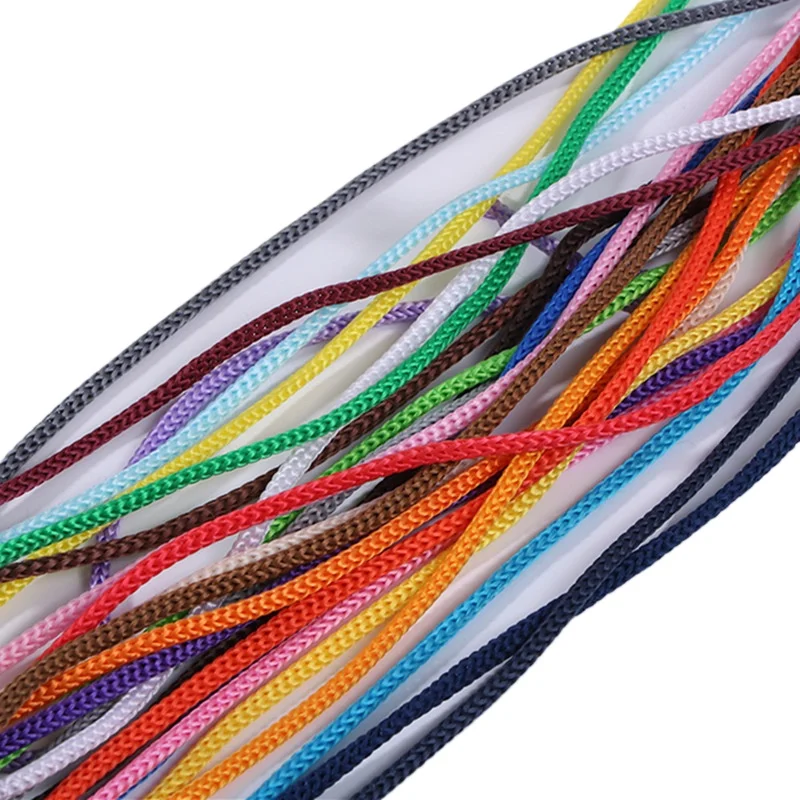 Nylon Cord 2mm 3mm 4mm 5mm 6mm Hollow Nylon Cord White Nylon Cord for Jewelry Making Bracelet DIY