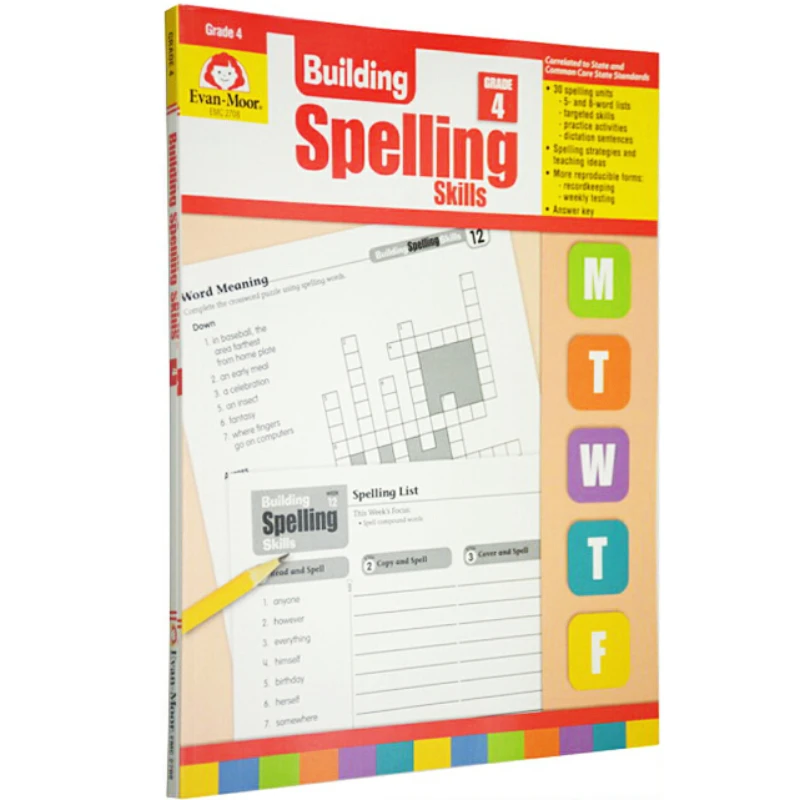 

Evan-Moor Building Spelling Skills, Grade 4 Workbook,aged 8 9 10 11, English book 9781557998422