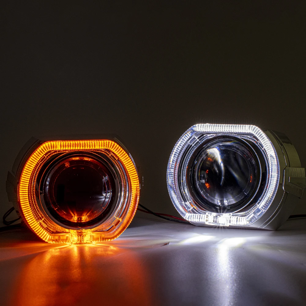 Lente De Proyector Bi-xenón Mini De 2.5 Pulgadas Con Funda - Kit De Modernización Para Faros H1, DIY, Marca IJDMTOY
