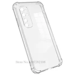 Sleek Transparent Silicone Protective Case - Crystal Clear Cover Coque s for Mi Note 10 Lite (Transparent Case)