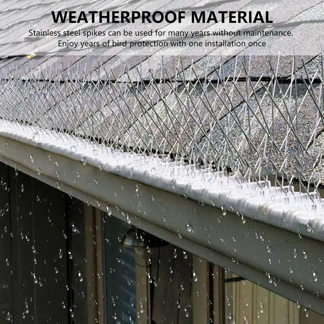 12Db Galamb Tüskék És Madárcsökkentő Elrettentő Madár Visszataszító Rozsdamentes Acél Anti -Galamb - Image 4