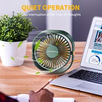 SmartDevil Small Personal USB Desk Fan,3 Speeds Portable Desktop Table Cooling Fan Quiet Operation for Home Office Car Outdoor 2