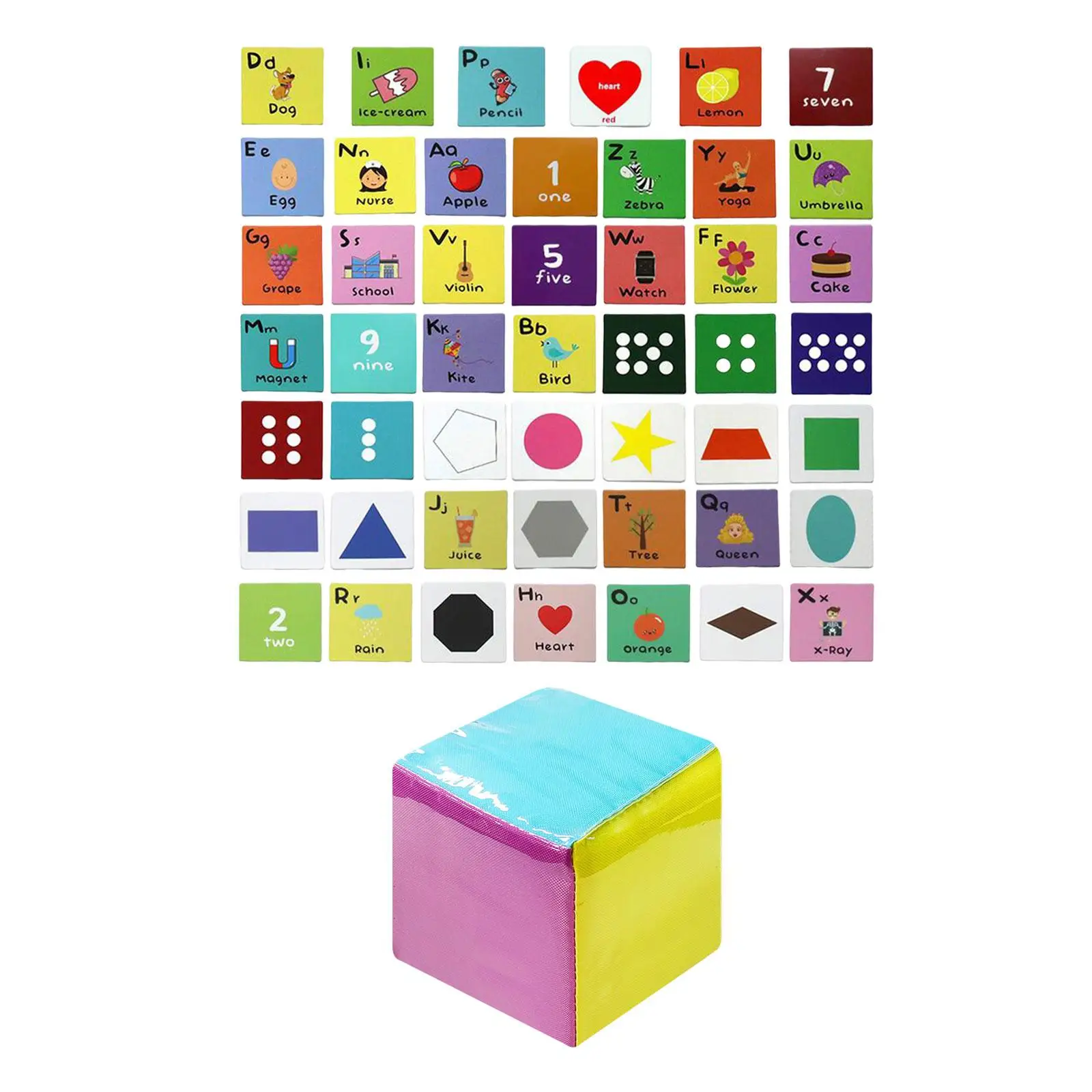 Plush Cube Dice Colorful Classroom Education Pocket Dices for Kids Movement Activities Group Game Fine Motor Skills Dice Games