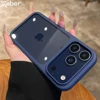 Intelligent Camera Touch Button Crystal Clear Phone Case for iPhone 17 Pro Max 17 Pro 17 Air Transparent Shockproof Cover Funda