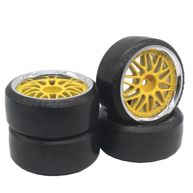 Set 4 Pneumatici Per Auto RC – 12 Mm, Per Modelli 1:10 1:12 1:16 – HSP 94122 94123 94103 3850 3851 FW06 - 5