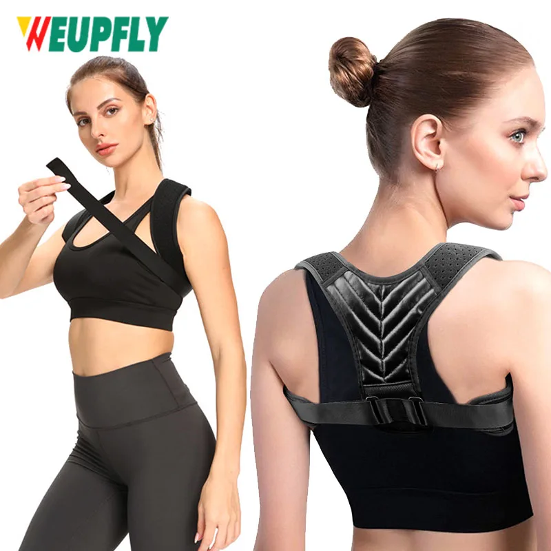 

Корректор осанки для мужчин и женщин, корсет для верхней части спины для поддержки ключиц, регулируемая яркость и облегчение боли