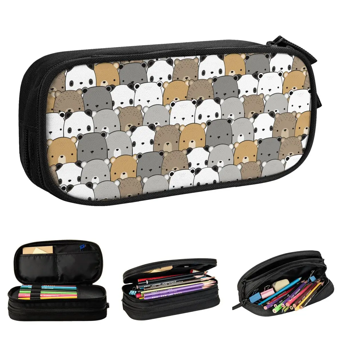 

Милые милые пеналы с пандой и медведем, Пеналы, коробка для ручек, Детские Большие пеналы для хранения, пеналы для студентов, школьных подарков, канцелярские принадлежности