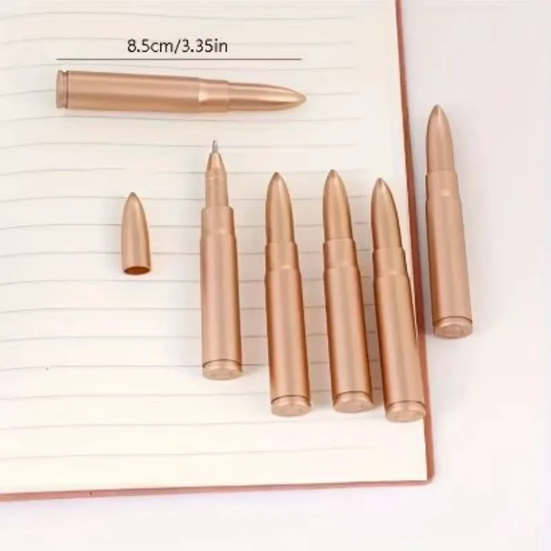 Set di 10 penne a sfera portatili in plastica con punta in acciaio da 0,7 mm, penne resistenti per studenti, scuola, ufficio e uso aziendale - immagine 3