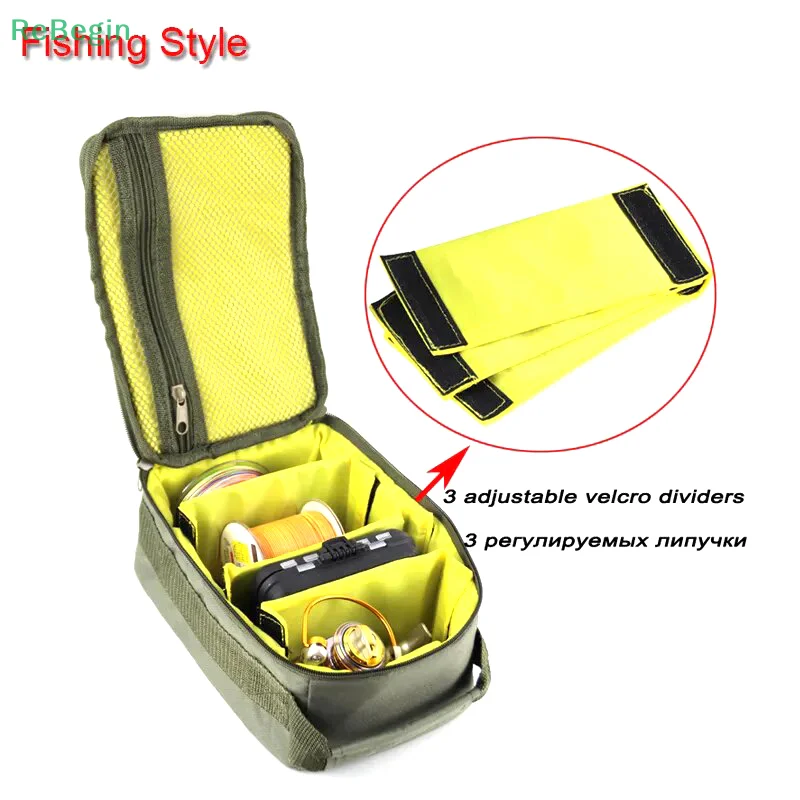 

Сумка для рыболовных снастей 3 в 1, рыболовная катушка, рыболовная леска, приманка, крючок, сумка для хранения, уличная Рыболовная катушка для карпа, снаряжение