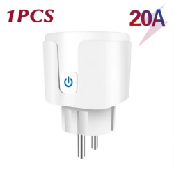 WiFi Smart Plug EU Socket with Power Monitoring & Voice Control (20A No Power Monitor)