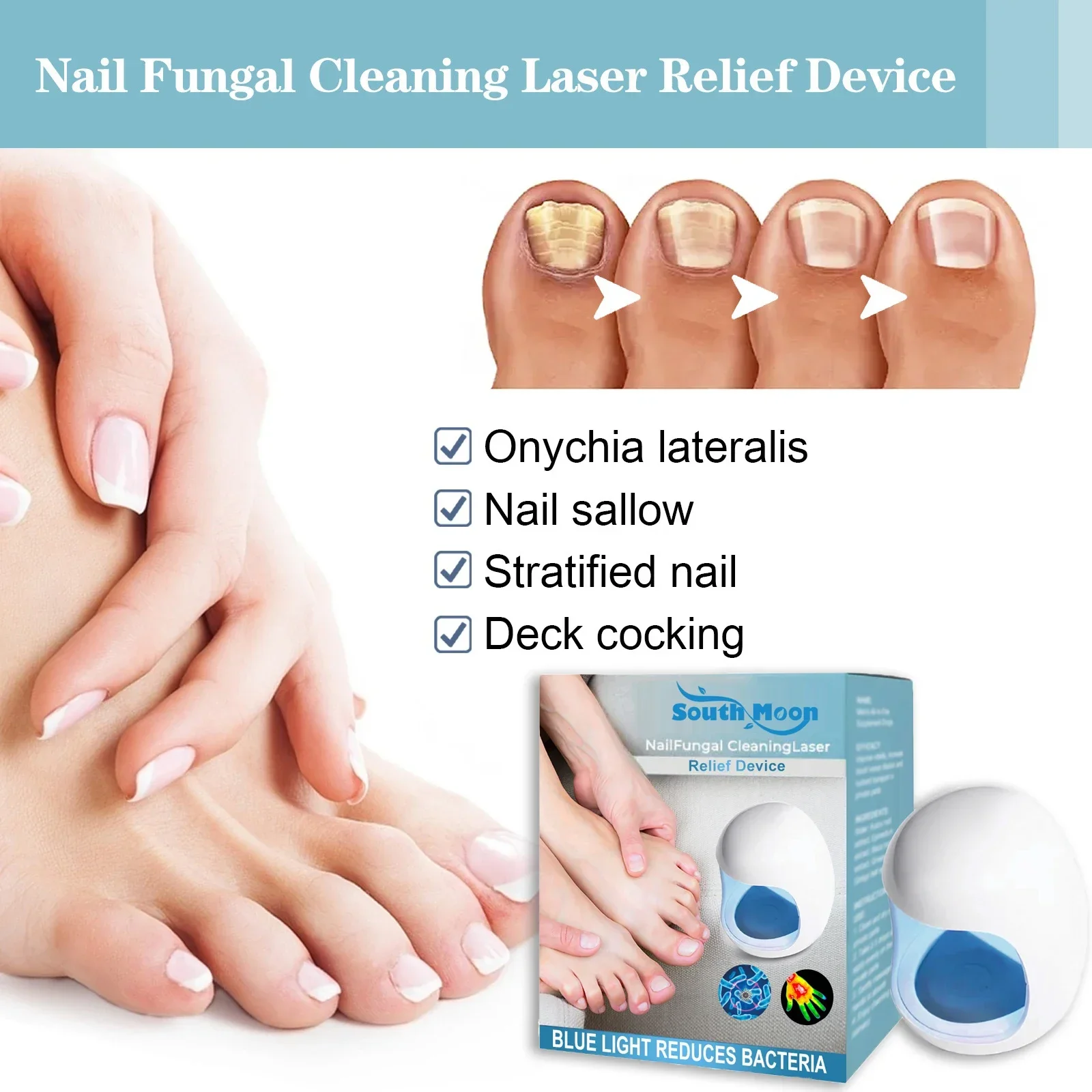 Nail Fungus Remover Nail Fungus Laser Treatment Device Repair Toenail Fingernail Treat Toenail Nail Fungal Treatment