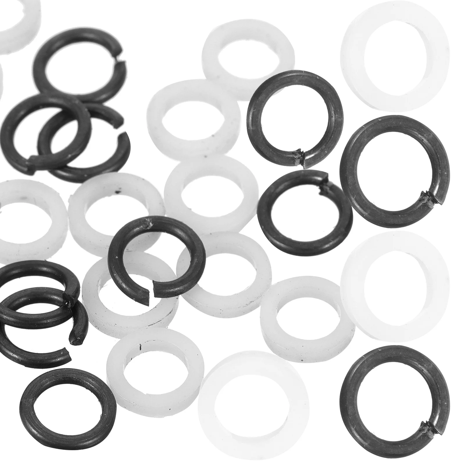 24pcs Tuning Peg Tuner Washer Plastic Tuner Gasket Metal Tuner Spacer Accessory m2 5 1 black 100pcs nylon washer plastic flat spacer washer thickness circular round gasket ring high quality circular