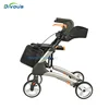 Heavy Duty Medical Aluminum Alloy Rehabilitation Therapy Rollator Walker for Disabled Elderly 4