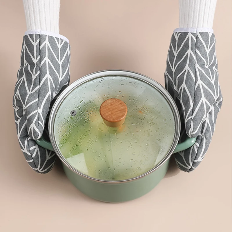 2pcs Heat-insulating Gloves, Anti-scald Microwave Gloves, High Temperature Resistant Kitchen Baking Oven Gloves 5