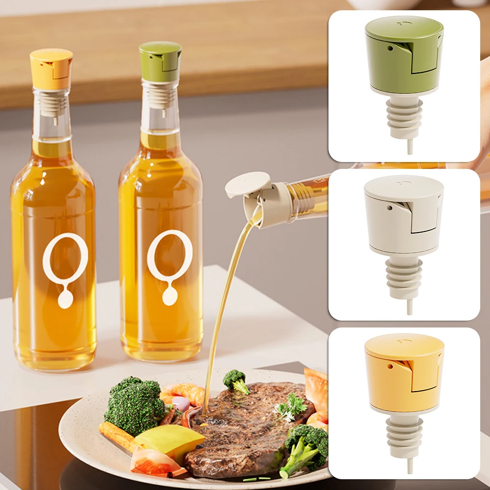 Bottle Stopper Cap No Drip Self Closing Pour Spouts For Olive Oil Vinegar