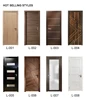 Residential Fashionable Cleanable undeformed oak Noise preventive Eco-Friendly WPC slab sound proof interior Composite wood door 6