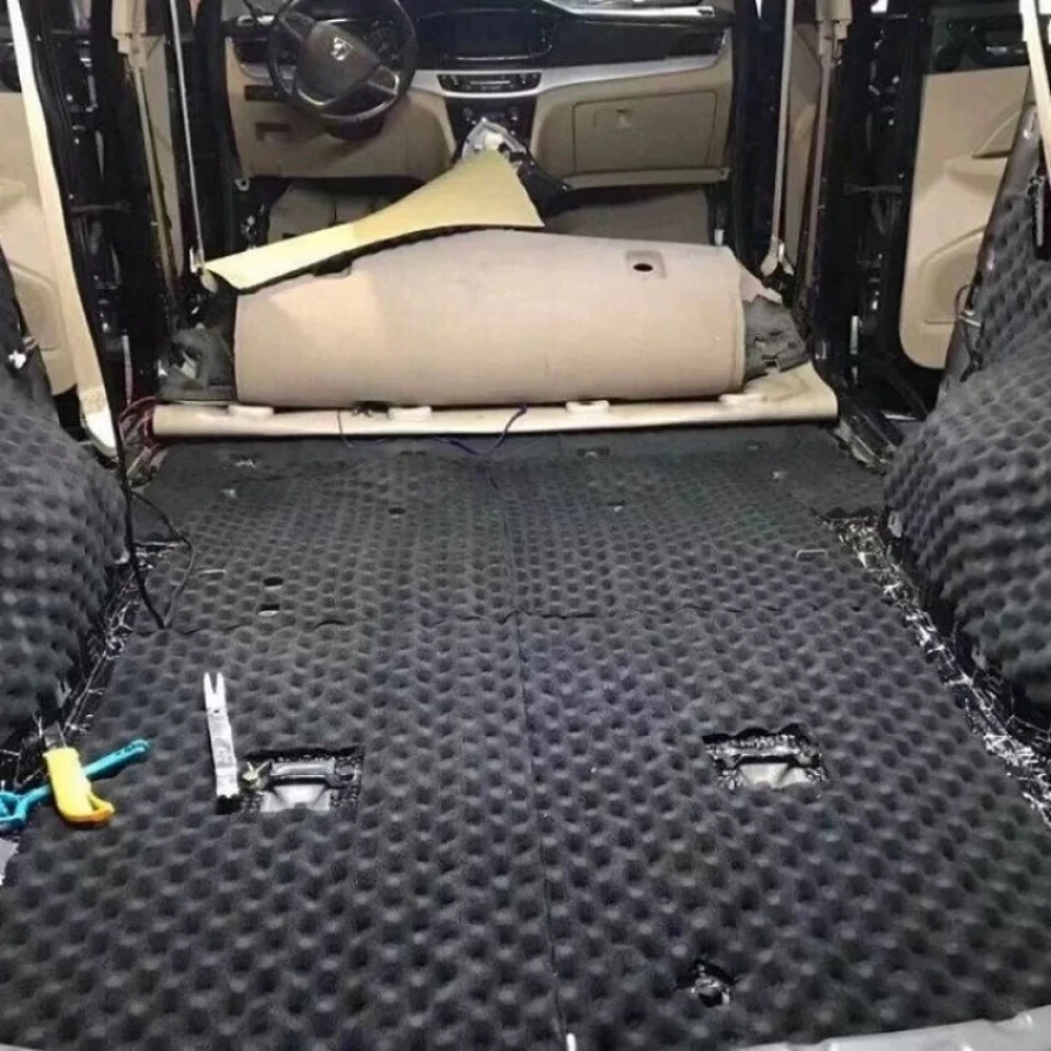 Automobile Sound Insulation Cotton, Sound Insulation Noise Reduction, Waterproof and Fireproof Cotton, Self-adhesive Ultra Mute