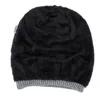 Tide Knitted Woolen Hat Winter Plus Velvet Warm Diamond-shaped Hedging Men's Outdoor Cap 6