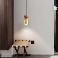 Tête de lit LED minimaliste pour chambre à coucher moderne tout en cuivre, lustre italien personnalisé et Simple pour salle à manger, comptoir de Bar créatif 5