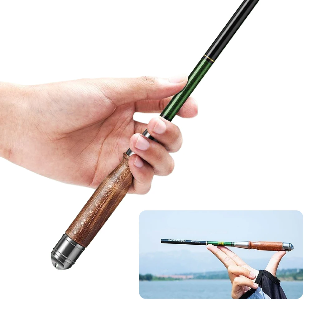 Portable Pen-Style Hand Pole Fishing Gear Equipment Fashion 1PC 26CM Retractable Mini Micro Fishing Rod 37 Action Carbon Fiber