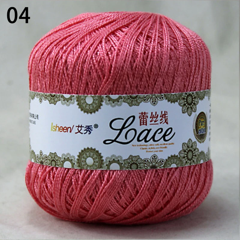 Description Picture 6 of item50g Ultra-fine Lace Wool Yarn Diy Knitting Threads Hand Woven Blanket Cardigan Lace Crochet String Thread Embroidery Cotton Yarn