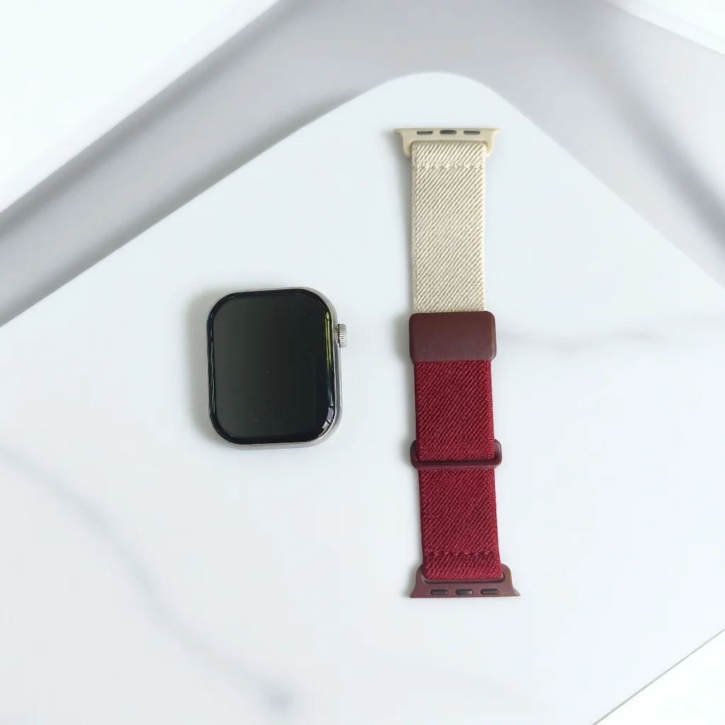 Two-Tone Breathable Nylon Watch Strap