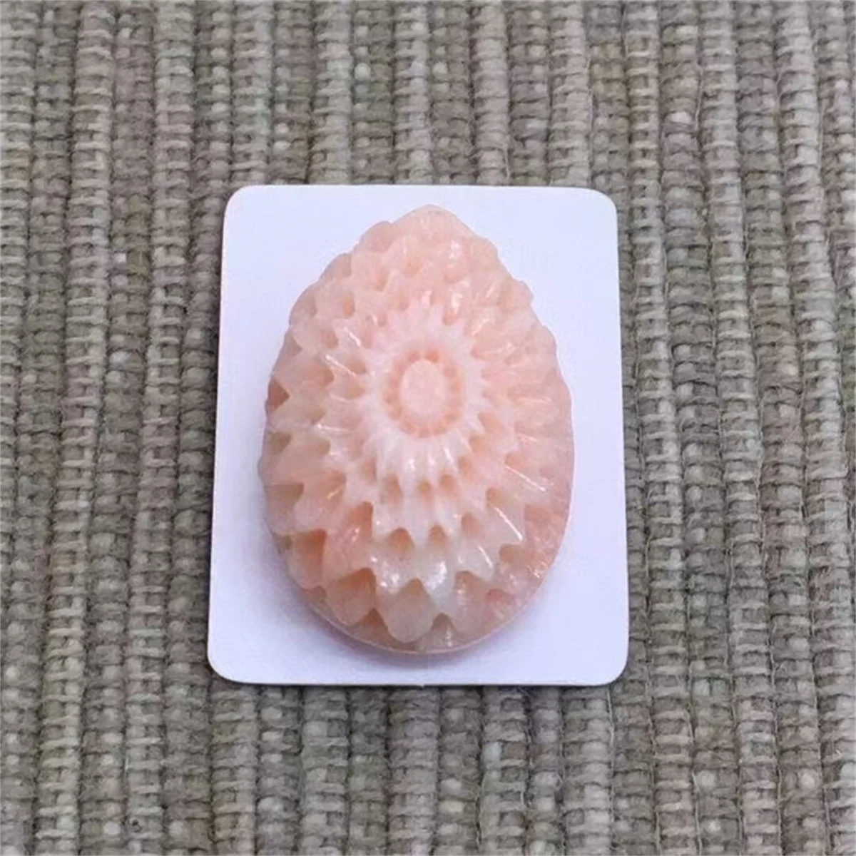 1pcs/lot Selected high-quality natural coral ring surface semicircle Half holes drop rectangle In perfect condition