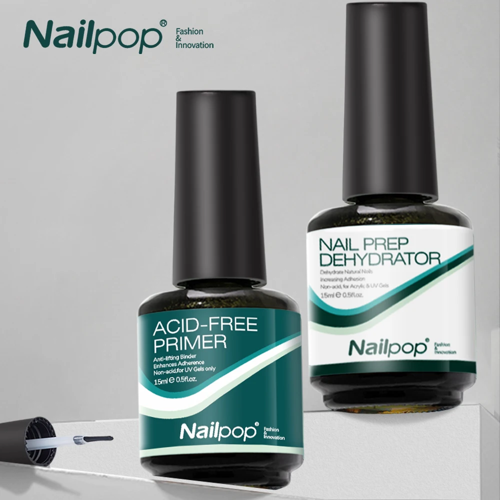 Nail Dehydrator and Primer Acid Free Natural Nail Prep Dehydrate Bond Primer Bonding Polish Soft Nails Tips Gel Nail Supplies 3