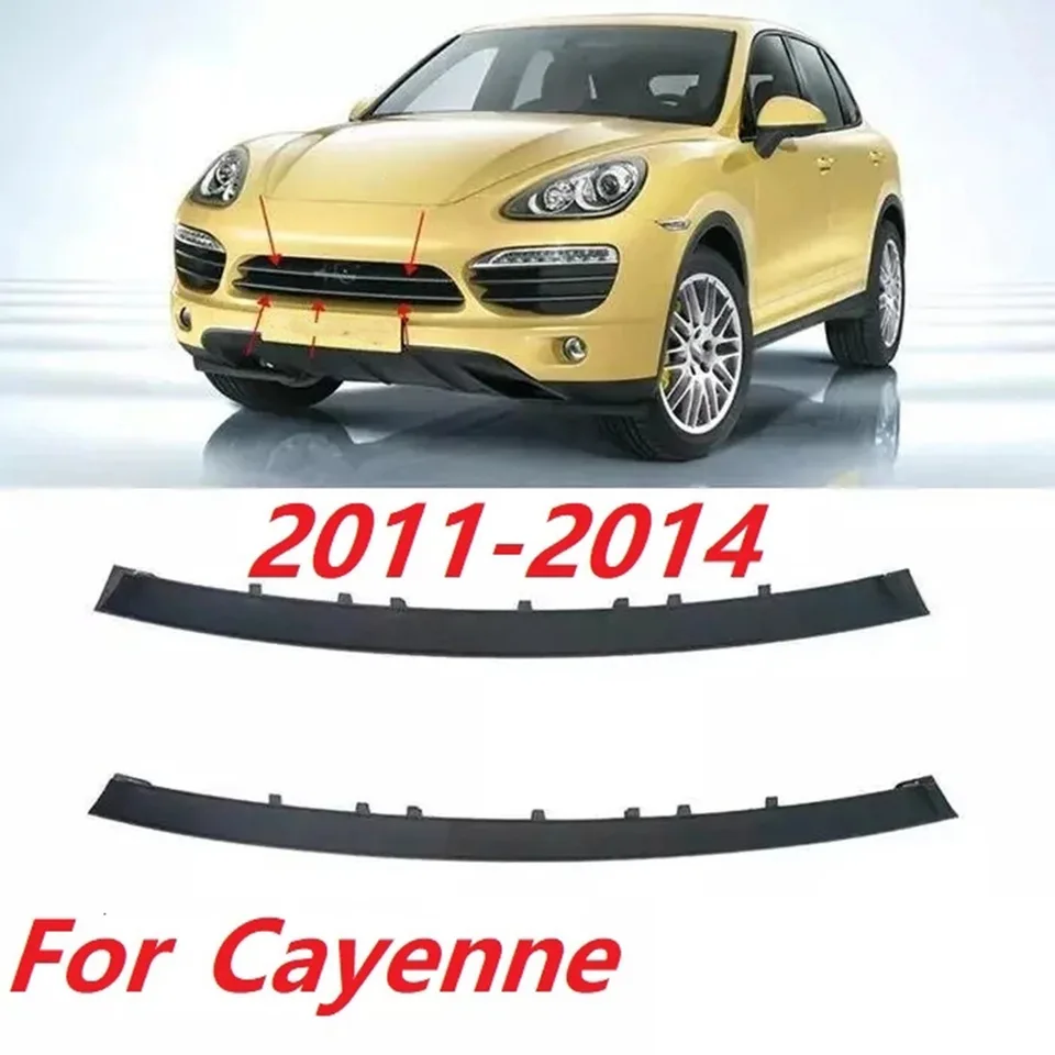 Lot De 2 Moulures De Calandre Centrale Pour Pare-chocs Avant - Compatible 958 (2010-2014) - Réf. 95850597300 - Installation Facile