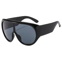 Lunettes de soleil rétro à grande monture pour femmes et hommes, couleur thé, carrées, pilote, UV400, Cool, une pièce 4