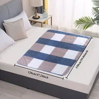 Coussin de lit étanche, 1 pièce, tapis d'isolation d'urine doux, respirant et lavable pour adultes, personnes âgées, animaux domestiques, hôpital, réutilisable, facile à nettoyer 2